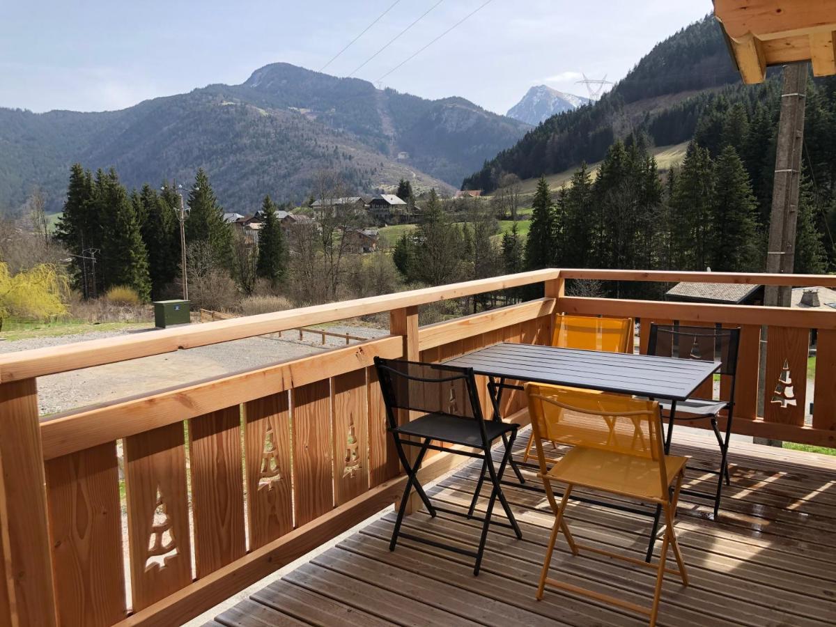 Chalet Cosy Et Moderne Vue Montagnes Seytroux Exterior foto